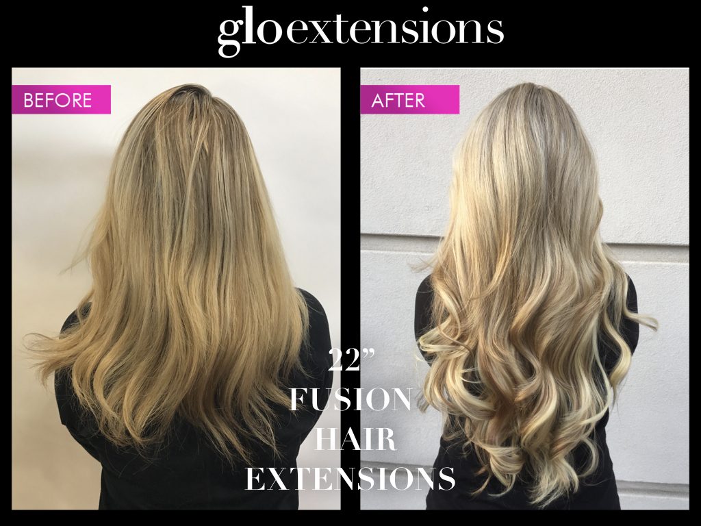 The cost of hair extensions in Denver at Glo Salon