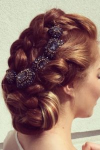 bridal hair wedding updo denver