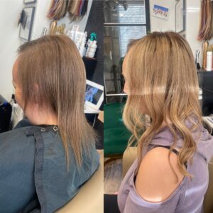 Great Lengths hair extensions after chemo visit 2 denver